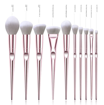 Pinceaux Rose Élixir™ – Kit 10 Pièces en Finition Or Rose