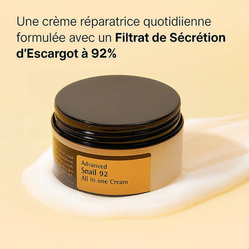 Crème Régénérante à la Mucine d’Escargot 92% – Glow & Réparation