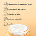 Crème visage à la propolis 64 % avec texture légère et taux de satisfaction 95–98 %.