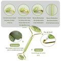 Pierre Gua Sha Éclat Velura™ en jade naturel – Roller visage raffermissant, stimulant la circulation et réduisant poches et ridules