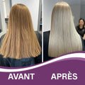 Masque Violet Professionnel Karseell™ – formule démêlante qui élimine les tons jaunes, répare les pointes fourchues et protège la couleur des cheveux blonds et gris.