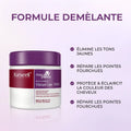 Masque Violet Professionnel Karseell™ – formule démêlante qui élimine les tons jaunes, répare les pointes fourchues et protège la couleur des cheveux blonds et gris.