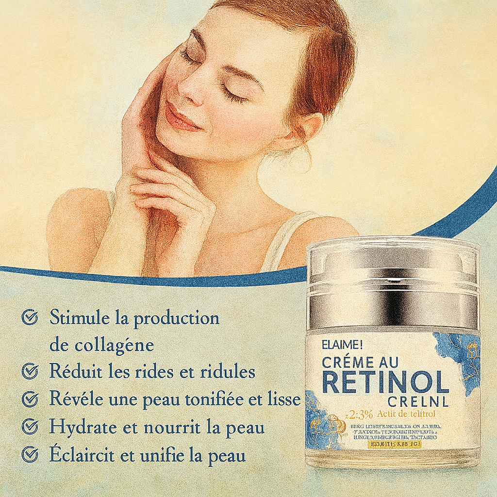 Crème Visage Anti-Âge Rétinol & Acide Hyaluronique