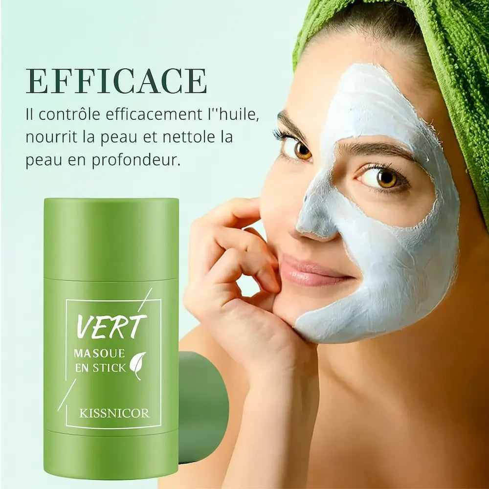 Detox Purifiant en Stick – Argile & Thé Vert